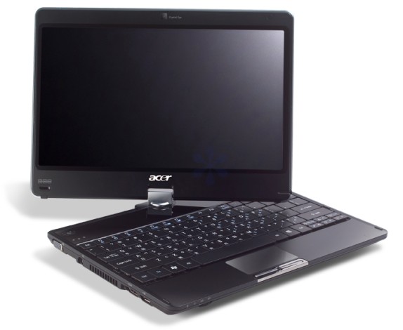Acer Aspire Timeline 1820P ultra low voltage notebook with pivoting multitouch screen