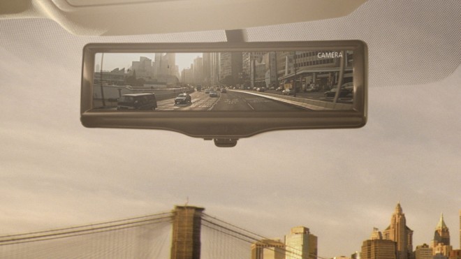 Nissan smart rearview mirror