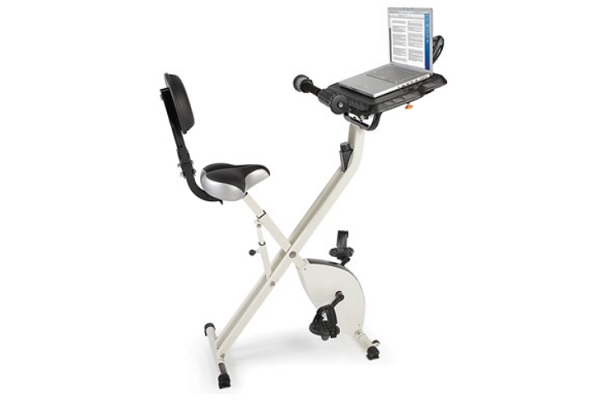 The Foldaway Exercise Bicycle Desk